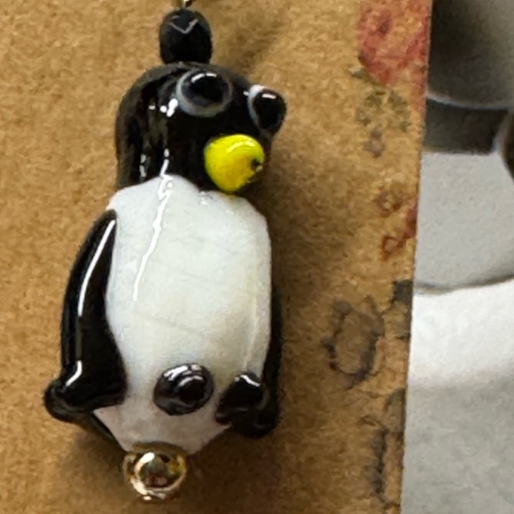 Penguin Earrings with Black and White Beads #2  2/$22 - Picture 4 of 4